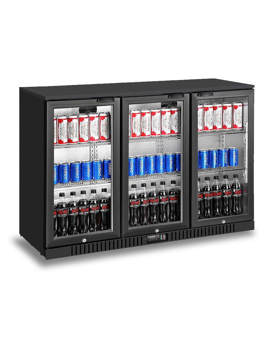 Atosa 3 swing doors back bar cooler